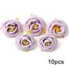Purple Artificial Flowers Heads Silk Fake Flowers For Home Decor Party Wedding Decoration DIY Valentine's Day Gifts Accessories