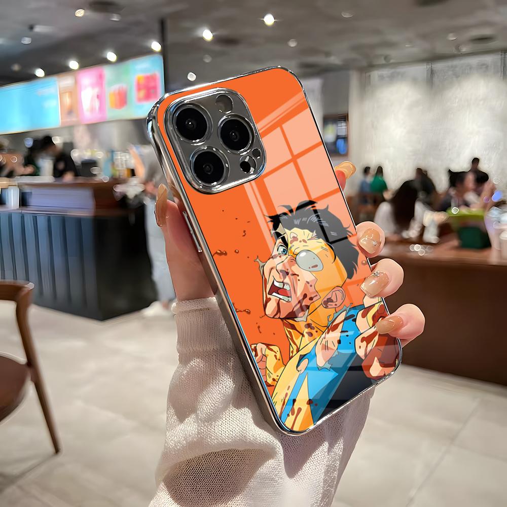 

Незламний мультяшний популярний чохол для телефону для IPhone 17 Pro Max 15 Pro 16 14 Plus 12 13 Mini 11 Pro Ударостійкий гальванізований скляний iPhone 16 Plus