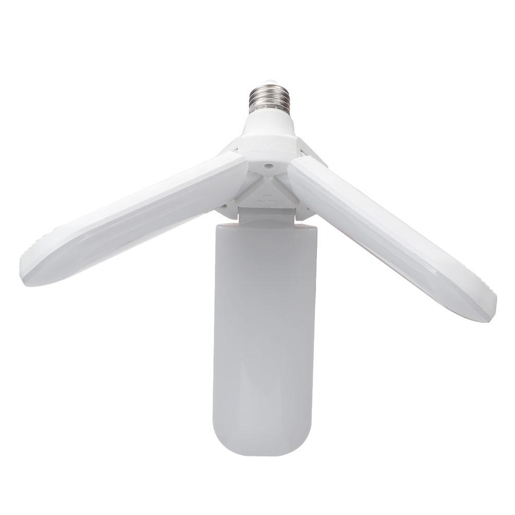

34W E27 185-265V LED Foldable Super Bright Lamp 3 Blades Fan Light for Warehouse Garage Home Use