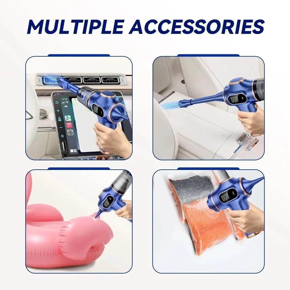 LCD Display Wireless Vacuum Cleaner 4500Pa High Power Portable Vacuum Cleaner  Car Cleaning