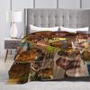 Madelyn Cline Montage Blanket  Soft Warm Funny Plush Throw Blanket For Outdoor Airplane Travel Flannel Bedspread Bed Cover
