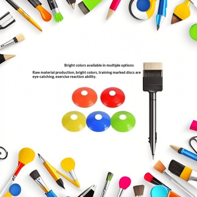 5Pcs Non-Slip Multicolor Training Marker Discs Lightweight Plastic for Soccer Basketball Practice Drills