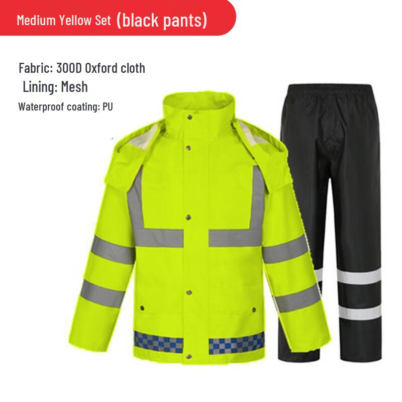 Reflective Two-Piece Rain Suit