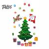 Durable Magnetic Ornaments Christmas Fridge Magnets, Soft Santa & Tree Stickers, Reusable Decorative Metal Surface Magnets Holiday Magnet for