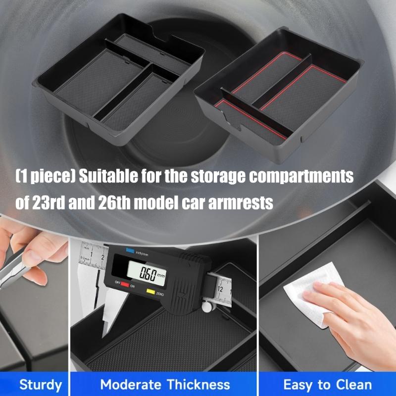 Perfect Easy Installation No Tools ABS Storage Box for 2023 2026 Vehicle Center Consoles to Keep Items Organized
