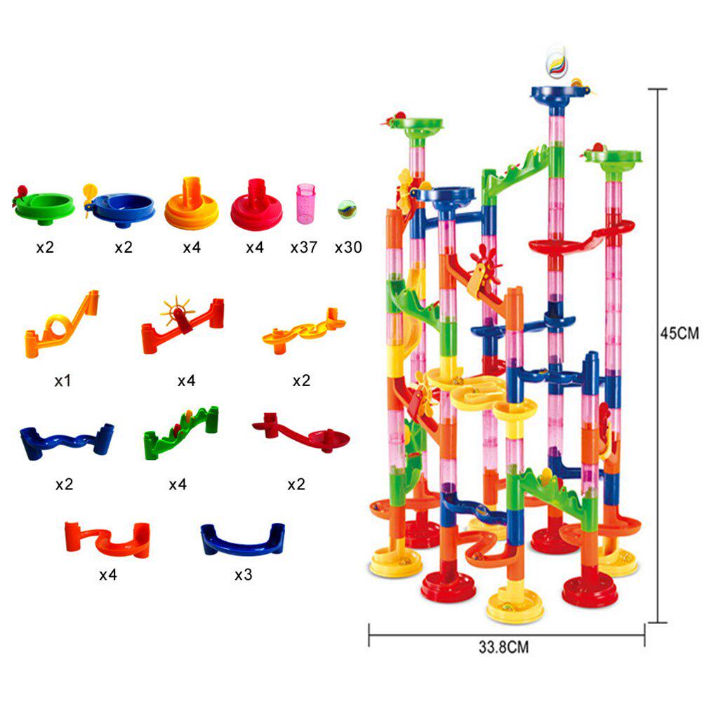 DIY Track Building Pipe Blocks For Children Ball Circuit Marble Race Run Maze Balls Educational Toys Gift For Children