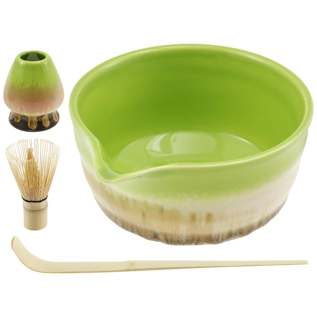 Keramik Handgefertigt Japanisches Matcha Tee Set Matcha Schale Bambus Schneebesen Teelöffel Teegeschirr Getränkegeschäft Teezubereitungswerkzeuge Zubehör