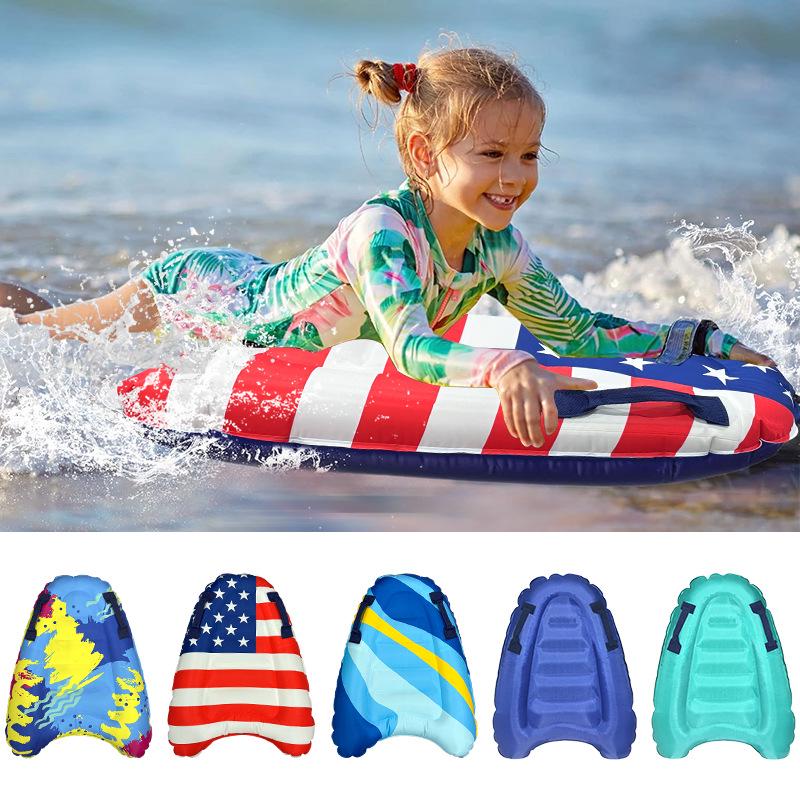 Eco-Friendly PVC Children's Surfboard with Handle: Portable and Thickened for Cross-Border Outdoor Water Play