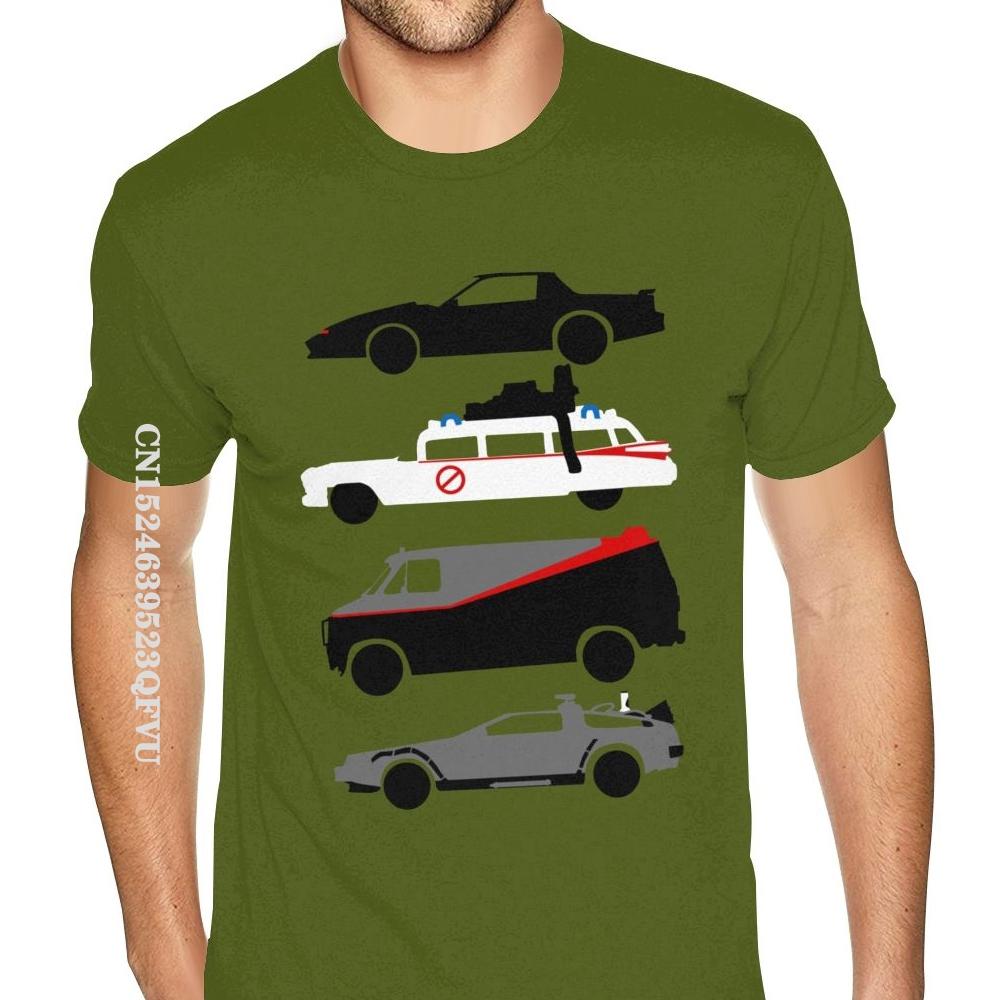 80s Car Tee Shirts Kawaii  Halloween Oversized T Shirts Harajuku Boyfriend's Plus Size T-Shirts