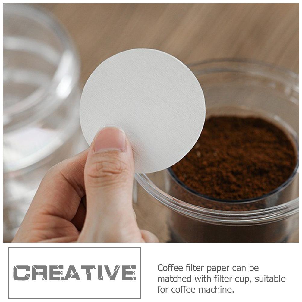 400pcs Filter Paper Disposable Fit Most Makers Remove Oils Bitterness Easy Brew For Espresso Drip Coffee Filters Pads Coffee