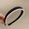 Korejská módní čelenka simulace perleťové houbičky pro ženy gumička do vlasů dámská obruč Pokrývka hlavy vlasové doplňky