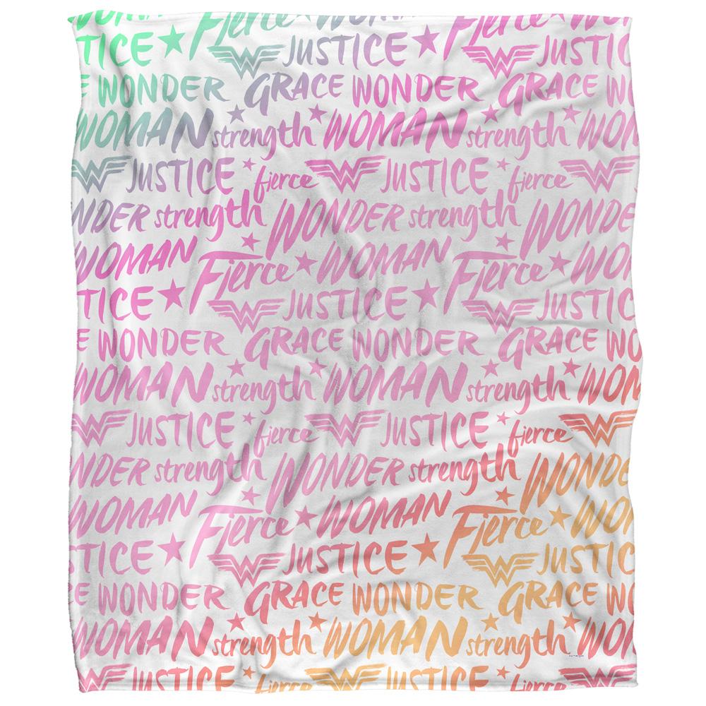 Wonder Woman Words of Wisdom Silky Supersoft Blanket