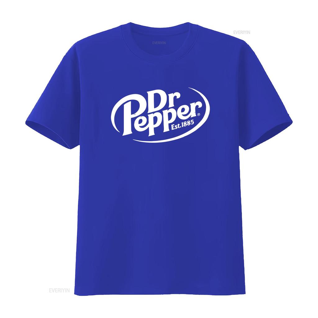 Dr Pepper Męska Koszulka z Klasycznym Logo Nowa L 2XL Założona 1885 Styl Vintage vintage Płukana Unisex Oddychająca streetwear homme