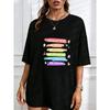 T Shirt With I Am Beautiful I Am Smart I Am Strong I Am Talented I Am Powerful I Am Enough Print For Women Casual Wear Daily Outfit Summer Top