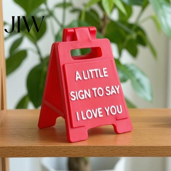 Creative Love Themed Gifts Romantic Mini Desk Sign with I You/I Miss You/I'm Proud of You Text for Anniversary Valentine's Day Commemorative