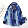 2024 Spring And Autumn Winter New Cotton And Hemp Long Thin Scarf Travel Versatile Sunscreen Warm Shawl For Women
