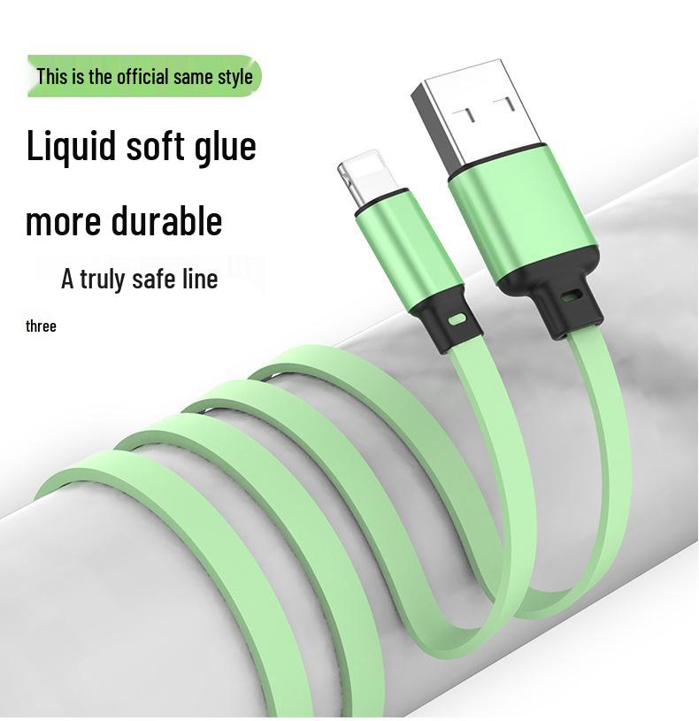Yuhe Retractable Silicone Fast Charging Cable: One-to-Three for Apple & Huawei with Custom Logo