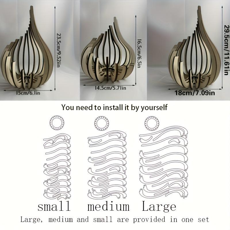3pcs Handmade Wood Candle Holder Set Natural Curved Twisted Branches Table Centerpiece Lotus Candle Holder Rustic Elegant Decor