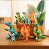 35/45cm Cuddly Simulation Dinosaur Stuffed Toy Plush Blue/Green/Orange Girls Boys Xmas Plushie Birthday Gift Room Decoration