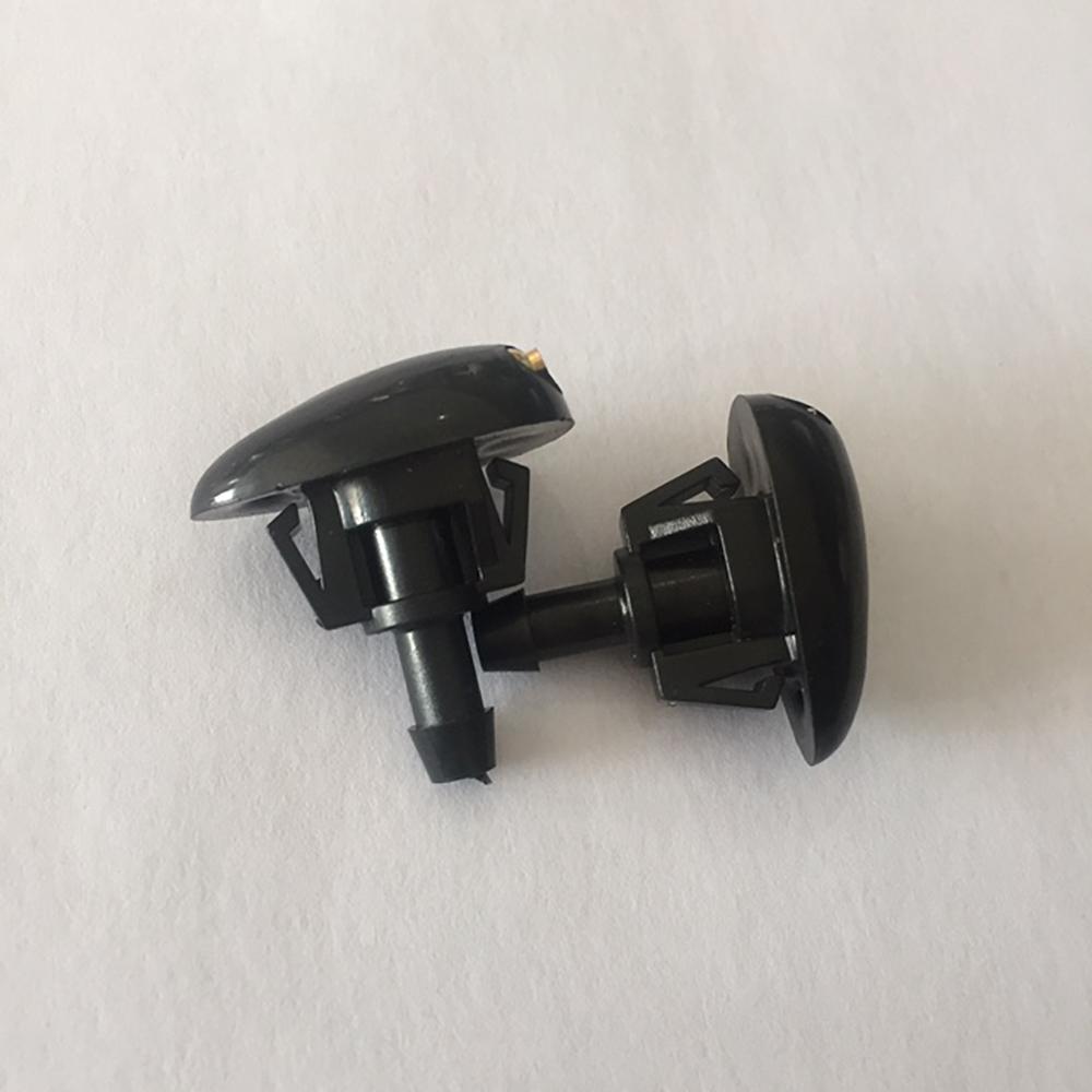 2Pcs Plastic Car Auto Window Windshield Washer Sprayer Nozzle Black Universal Replacement Sprinkler Nozzle Car Accessories