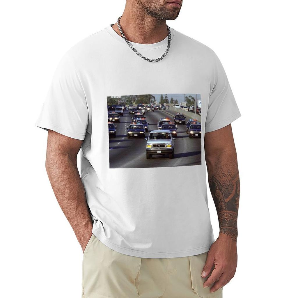 OJ Police Chase TShirt graphic tee shirt anime shirt oversized t shirts for men