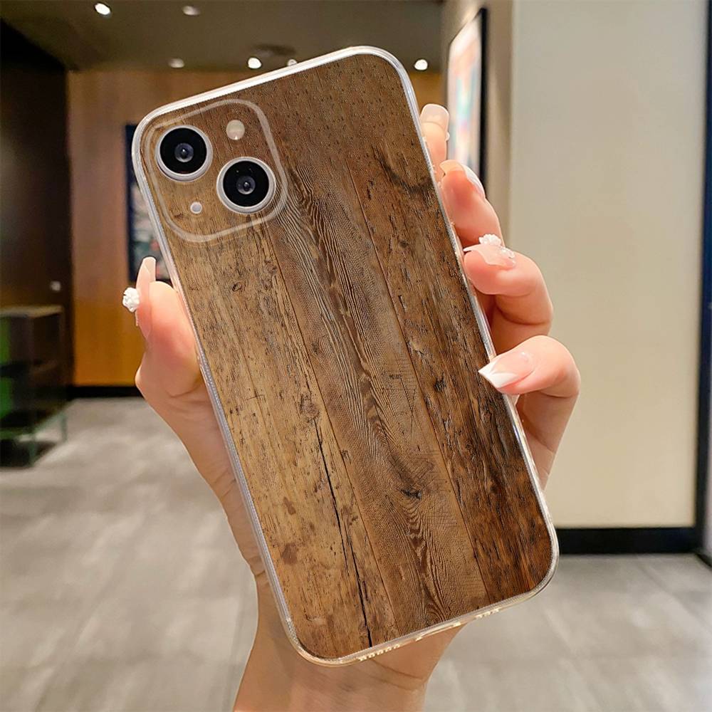Natural Wood   Phone Case For iPhone 17 16e 16 15 14 13 12 11mini Pro Max X XR XSMAX 8 7 Air Plus Soft Cover