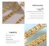 European & American Hip Hop Retro Bracelet & Necklace Set: 18K Gold Titanium Steel Chain, Stainless Steel, Personalized Design