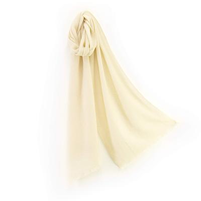 Kaschmirschal in Geschenk 30x170cm [Pashmina-Kollektion] 100% Box, Off-White,