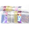 20pcs Iridescent Ziplock Bags Colorful Laser Nail Cosmetic Plastic Package Bag For Jewelry Storage Bracelet Earrings Package Bag