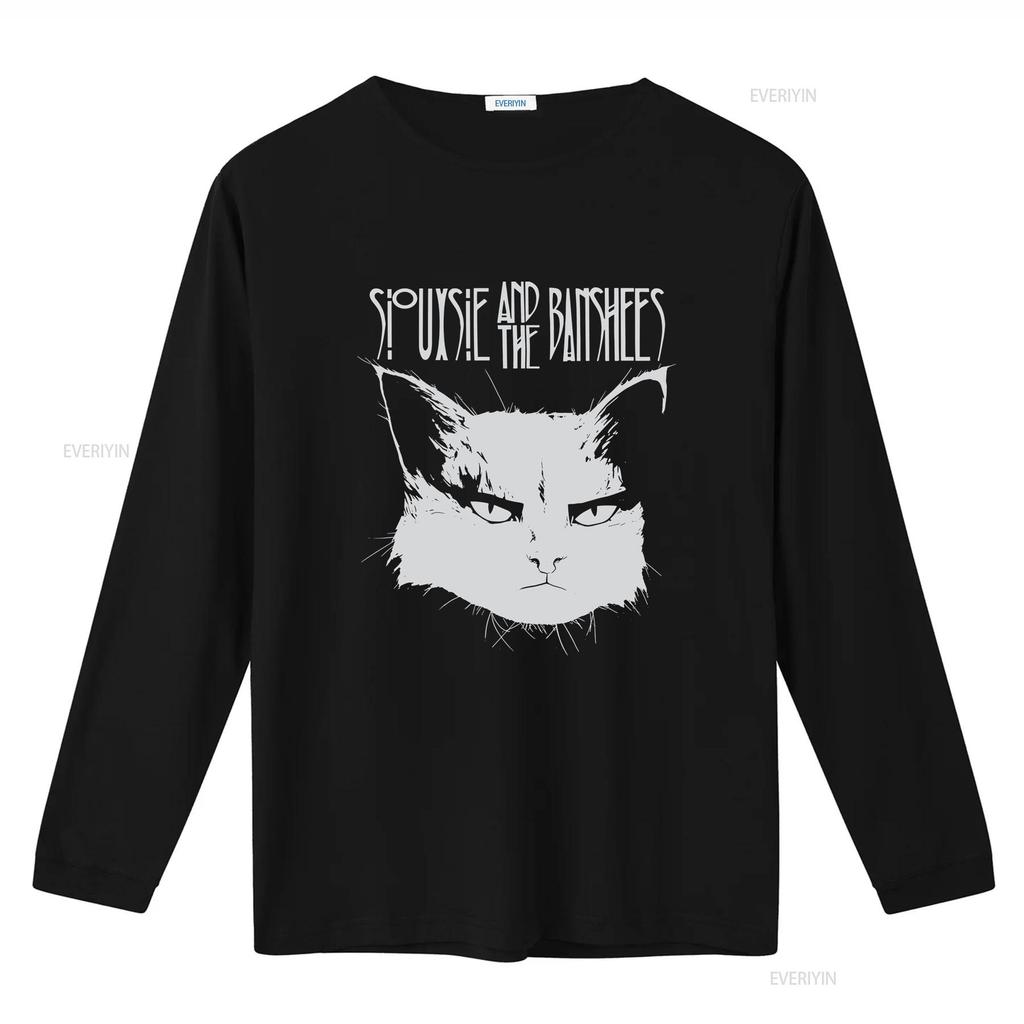 Siouxsie And The Banshees Band Black T Shirt Short Sleeve S To 5xl Vintage Washed Stretched Top For Everyday Wear Streetwear