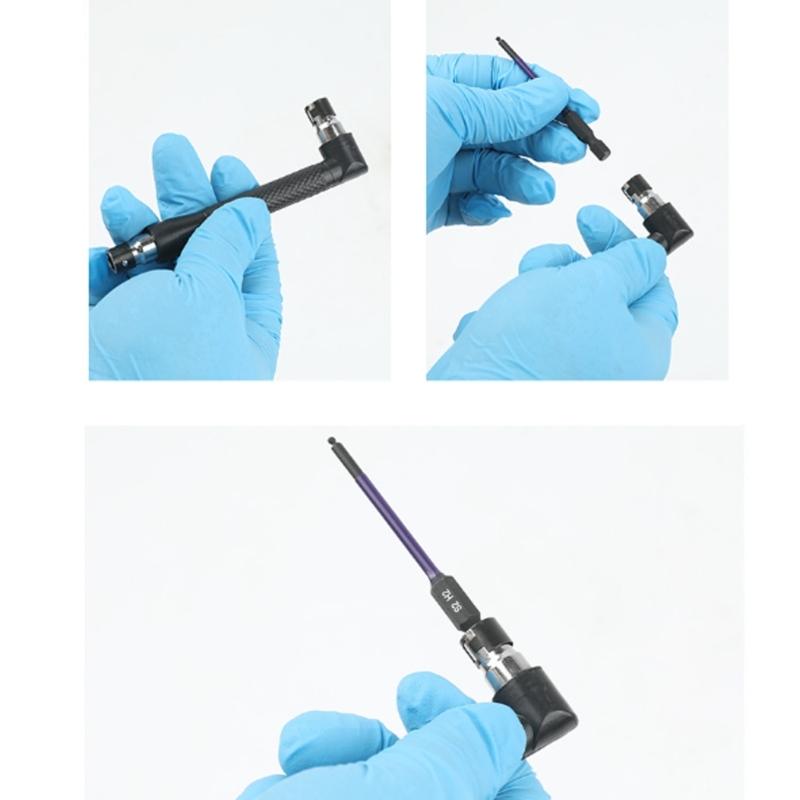 Inner Hexagonals Ball Head Screwdriver Set 1/4inch Ball End Hexagonals Screwdriver Socket Set 13PCS