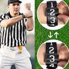 1/3/5Pcs Adjustable Flexible Buckle Elastic Band Football Numbered Wrist Down Indicator Soccer Yard Markers Football Referee Gear