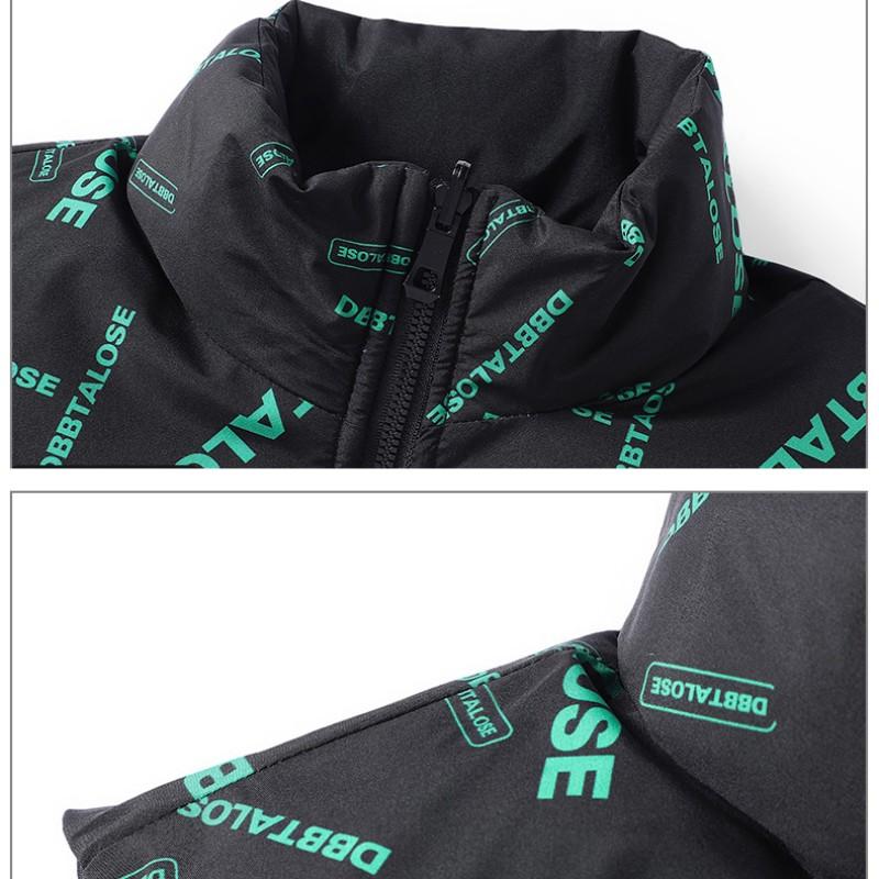 Vadderad jacka för män för män Kläder Höst Vinter Varm ärmlös väst Hip Hop Coat