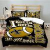 Orleans Saints Logo Bedding Set 3pcs, High Quality Bedding Set Including 1pc Duvet Cover And 2pcs Pillowcases for Bedroom, Dormitory Gift