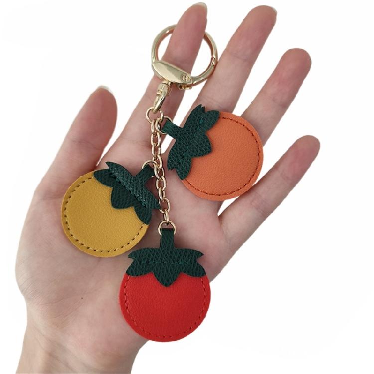 Lovely Fruit Keychain Portable PU Accessory for Practical Decorative Use