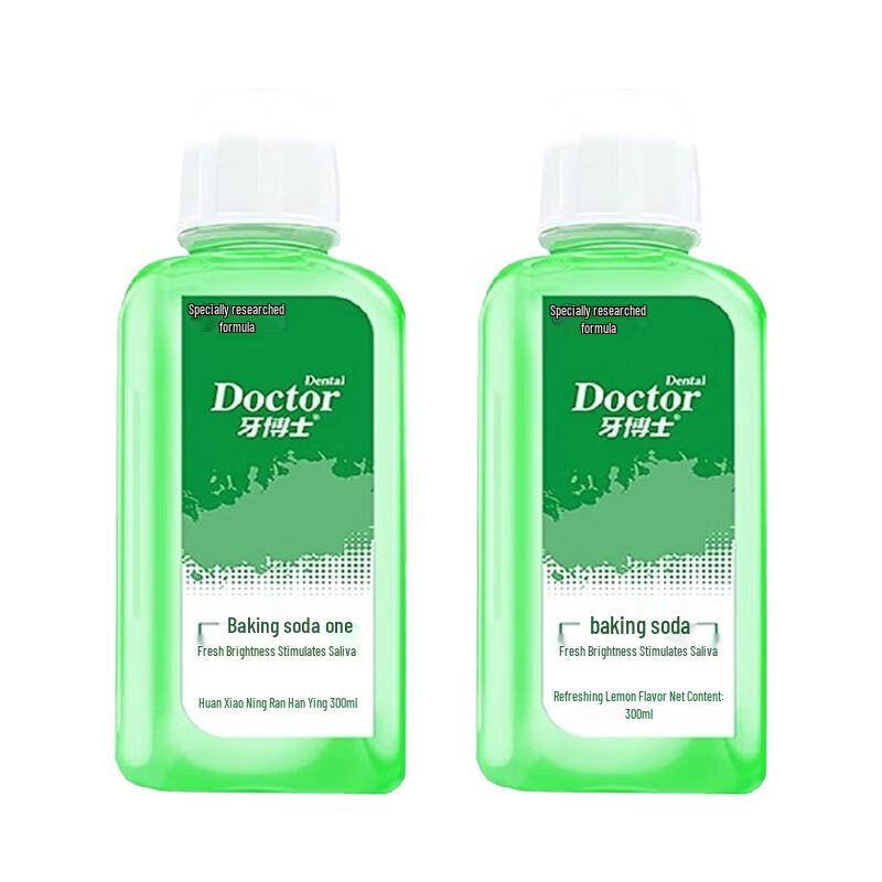 Dr. Teeth Baking Soda Whitening Mouthwash 300ml 2-Pack