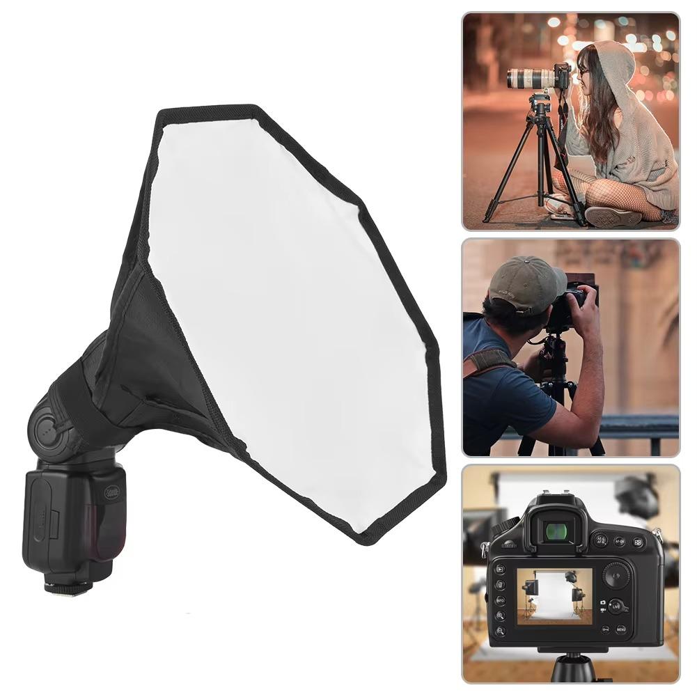 

Camera Foldable 30cm Softbox Universal ,flash Diffuser Soft Light Box, Portable Mini Photography Lighting For Camera чорний