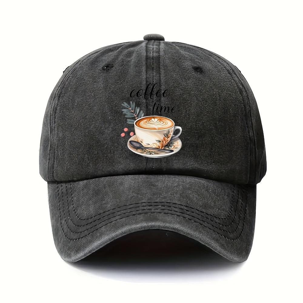 Kaffeezeit Latte Art Baseballkappe Unisex Polyester Lässig Streetwear Verstellbare Kappe Outdoor