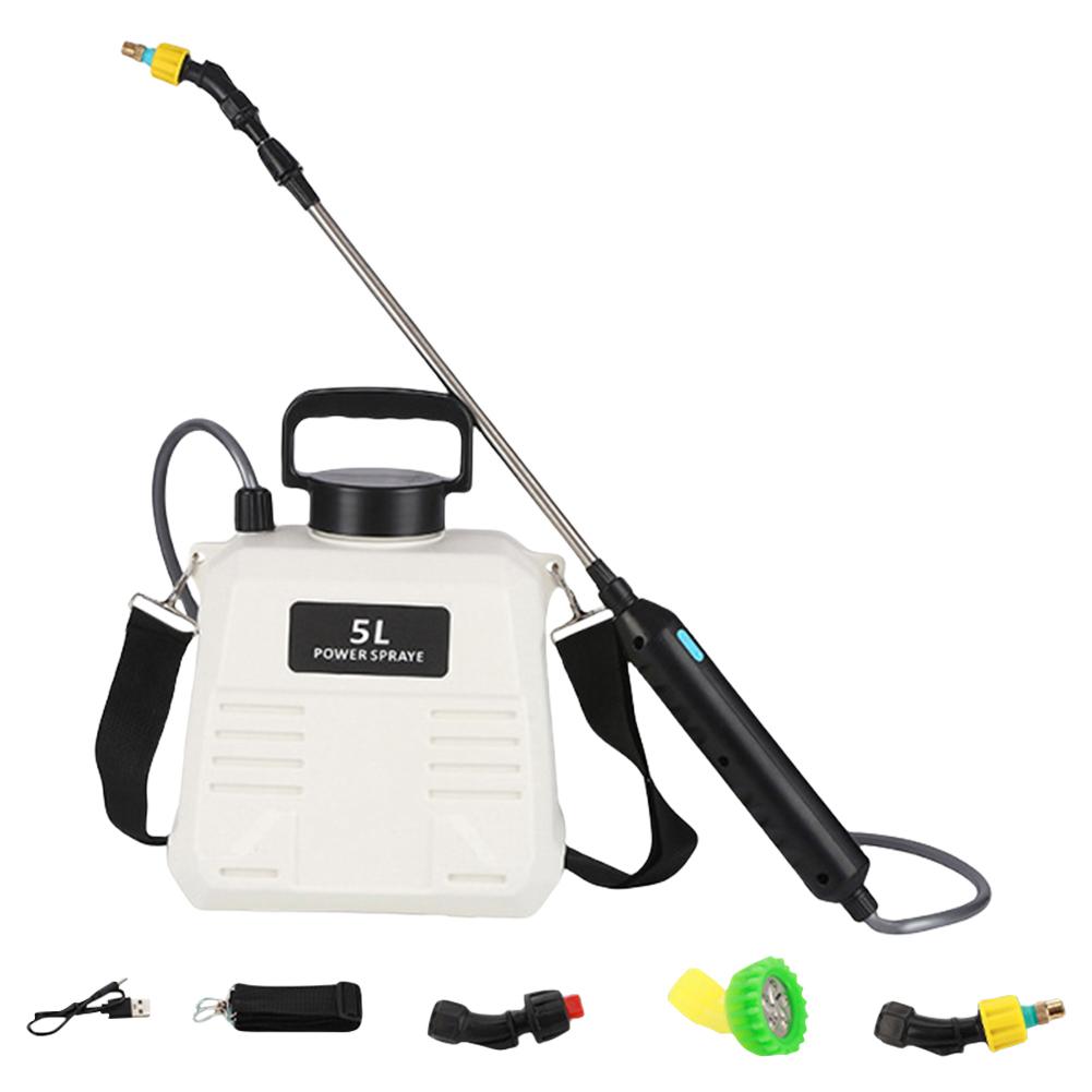 5L/8L Electric Sprayer with USB Rechargeable Handle and Telescopic Wand Garden Sprayer Water Sprayer for Lawn Garden Cleaning