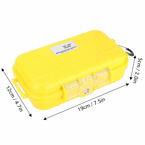 VGEBY Waterproof Case, Small Item Toolbox, Waterproof Hard Case with Rubber Mat, Impact and Abrasion Resistant, Pressure Valve, Waterproof Sealed Box,
