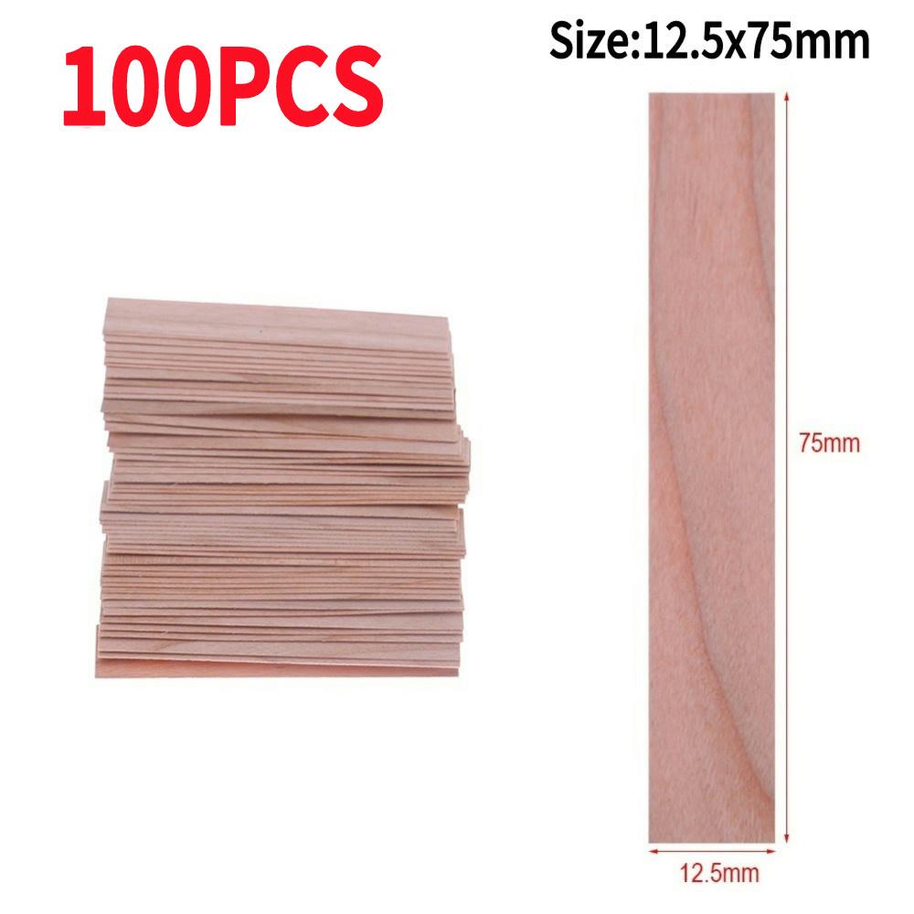 50/100PCS Wooden Candle Wick Aromatherapy Candle Wick Wood Core Candle Making Supplies DIY Aroma Making Candles Accessories