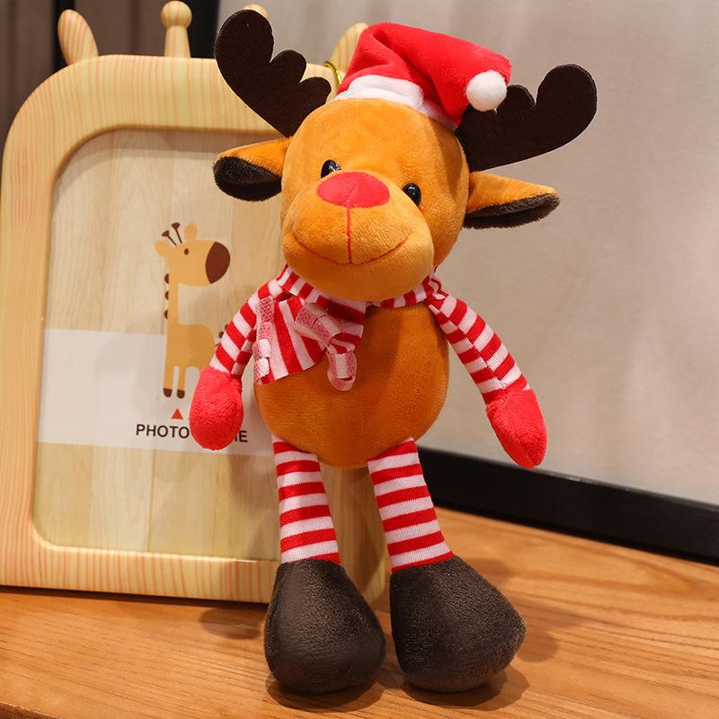 Santa Plush Christmas Toys Elk Dolls Snowman Elf Decoration Christmas Gifts