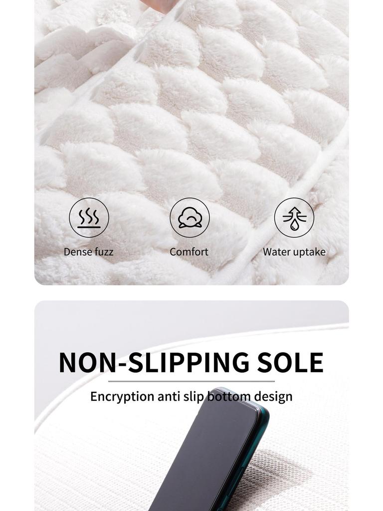 Memory Foam Quick-Dry Bath Mat - Absorbent Floor Mat for Shower, Bathroom, or Entrance.
