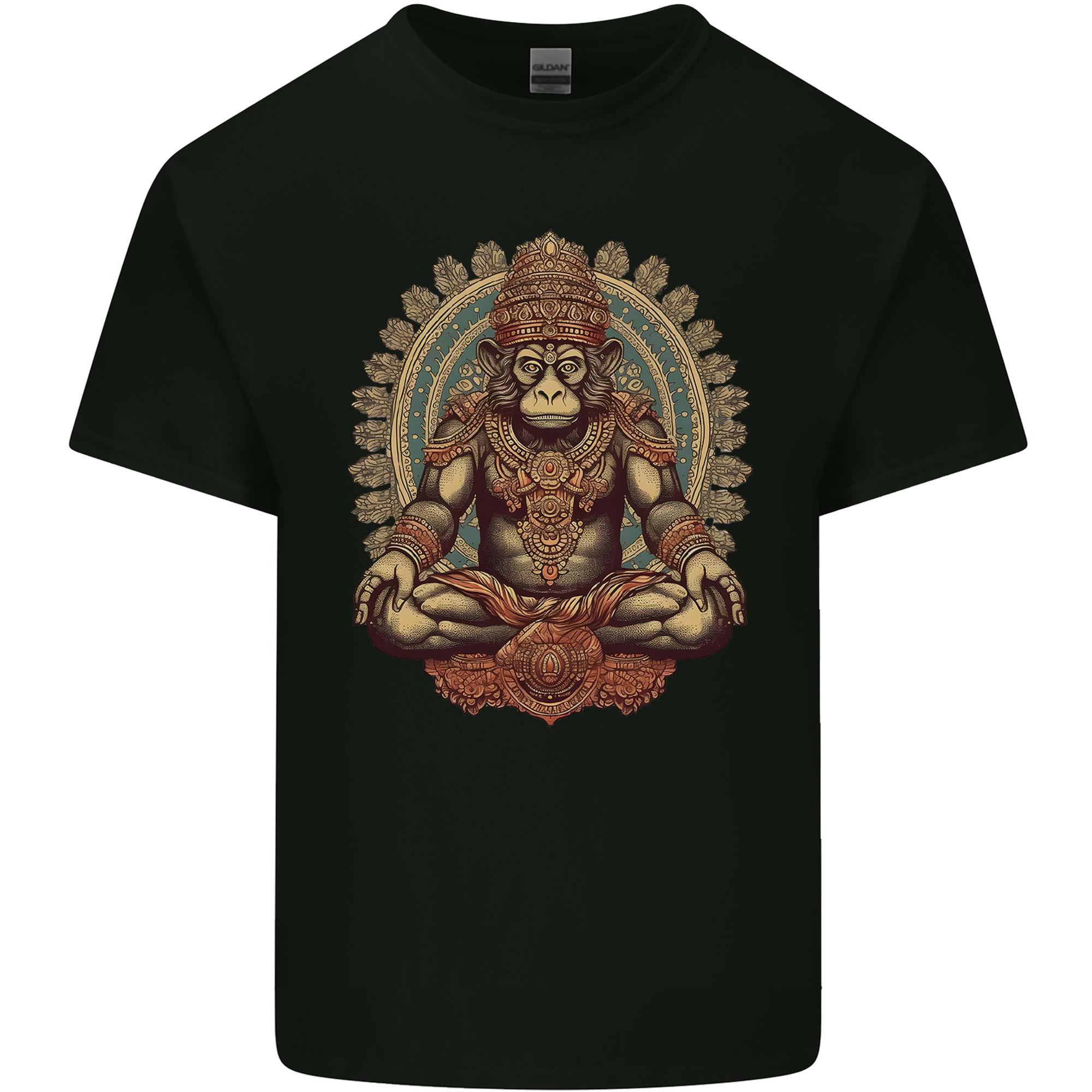 Monkey Guardian Religion Meditaition Yoga Unisexs Light Cotton TShirt S