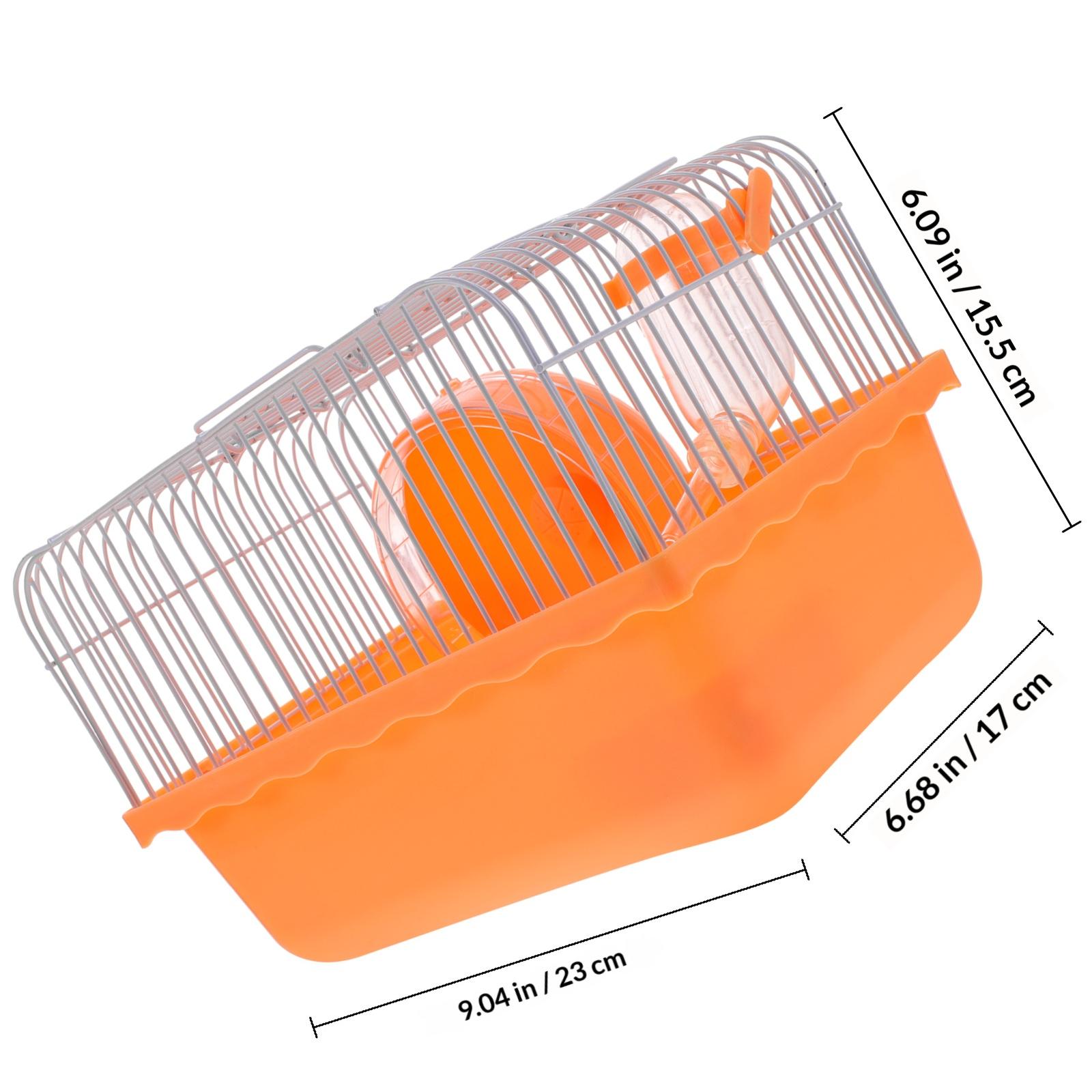 

Рожева клітка для хом яків Багатофункціональна Простора для домашніх тварин Хом яків Щурів Шиншил Дрібних тварин Товари для тварин Клітка для хом яків рожевий