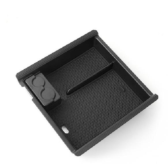 For 2016-  Toyota Tacoma Center Console Armrest Storage Tray Organizer Box