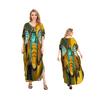 Loose-fitting Large-sized Long Robe, Beach Blouse, Vacation One-piece Long Dress, Sun-protective Blouse For Women