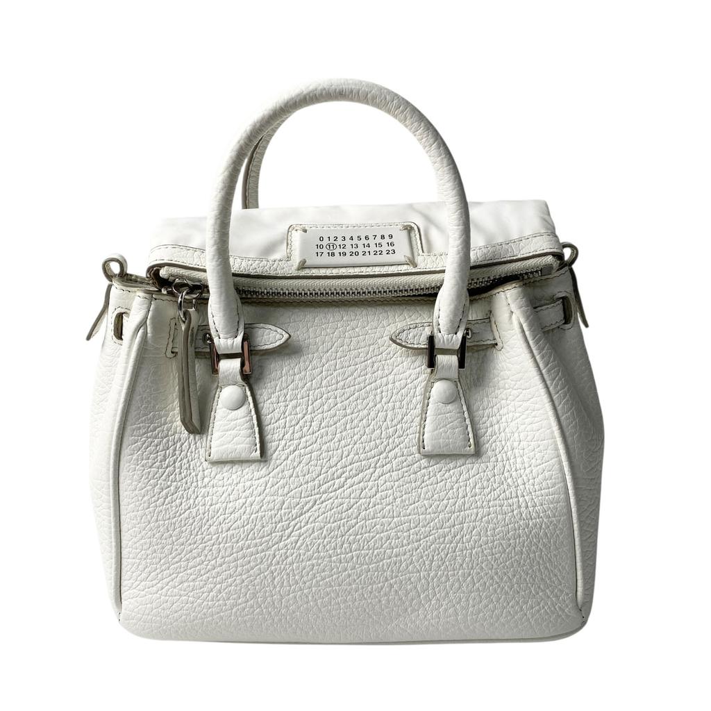 Used Maison MargielaShoulder Bag white leather Women