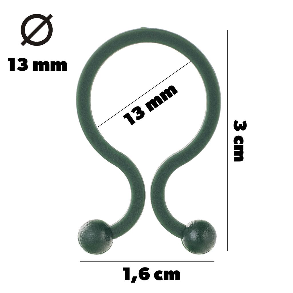 KADAX Klipsy Spony Pro Rostliny Rajčat upevnění Stonků Výhonků Fazolí 50ks