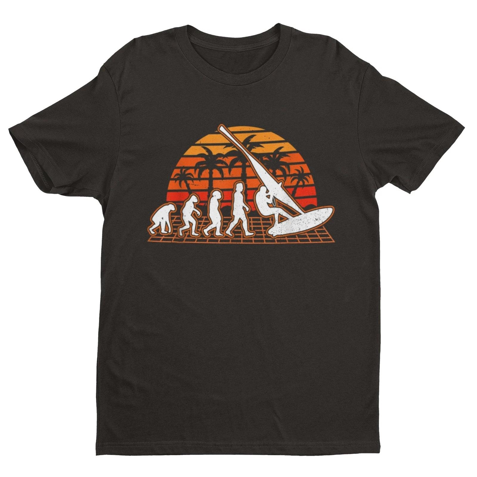 The Evolution of WINDSURFING T Shirt Widsurfing Gift Idea Surfing Surfer L